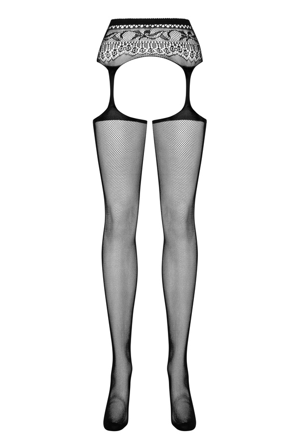 Black garter stockings