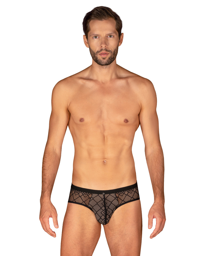 Czarne slipy typu jockstrap