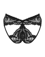 Czarne figi z wycięciami