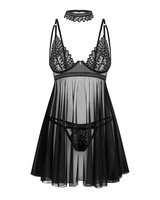 Babydoll, choker i stringi