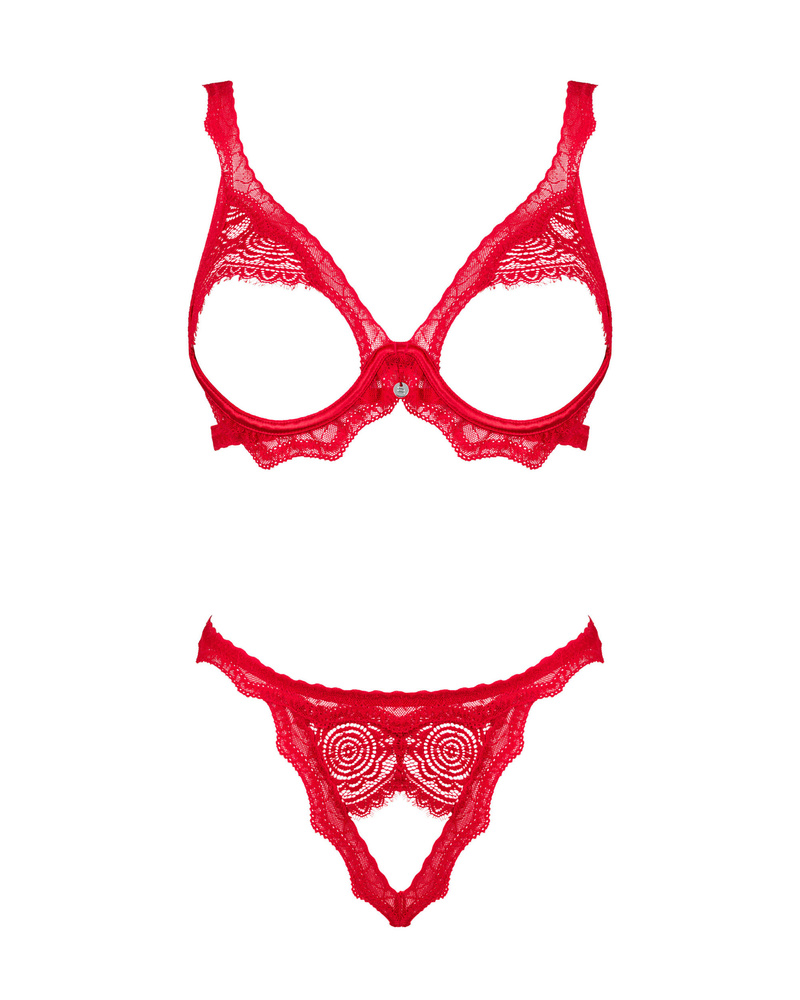 Odważny czerwony komplet