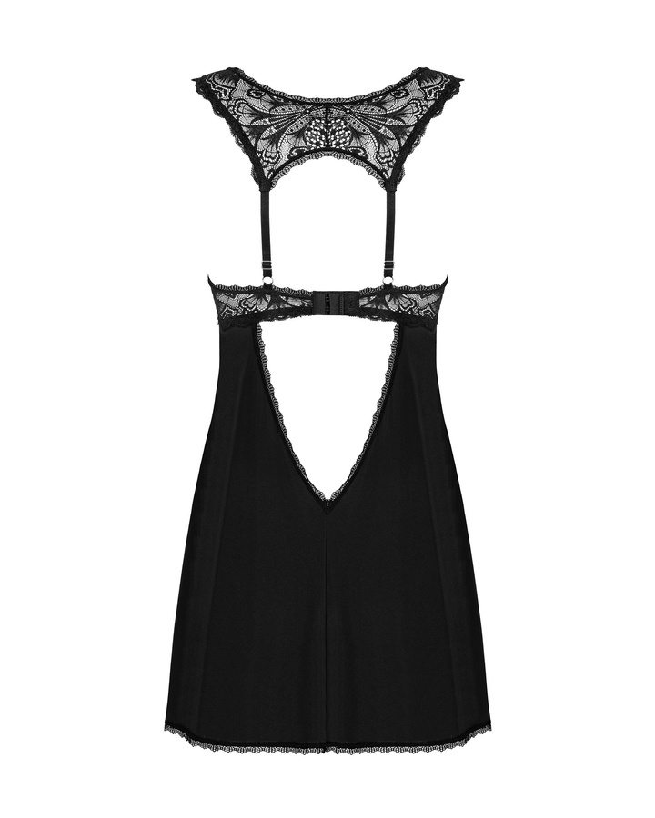 Czarna babydoll i stringi