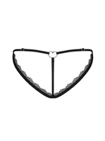 Niebieskie stringi w panterkę