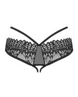 Koronkowe figi z otwartym krokiem