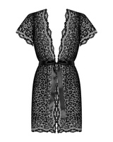 Seksowny, czarny peniuar