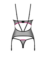 Czarny gorset i stringi
