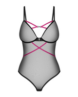 Czarne, prześwitujące body