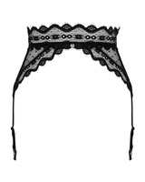 Czarny pas do pończoch