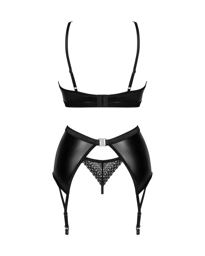 Set: reggiseno, reggicalze e perizoma