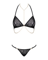 Seksowny komplet z łańcuszkami