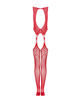 Czerwone bodystocking