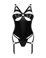 Czarny gorset i stringi