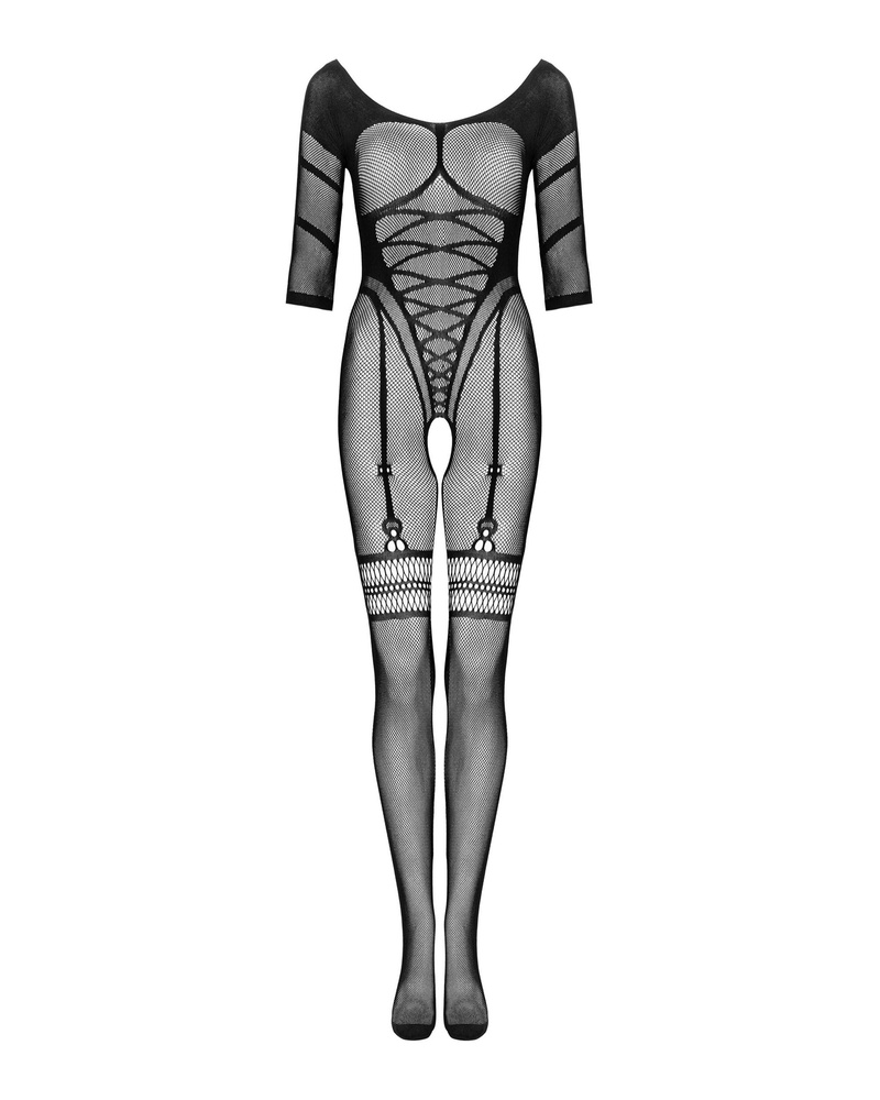 Czarne bodystocking