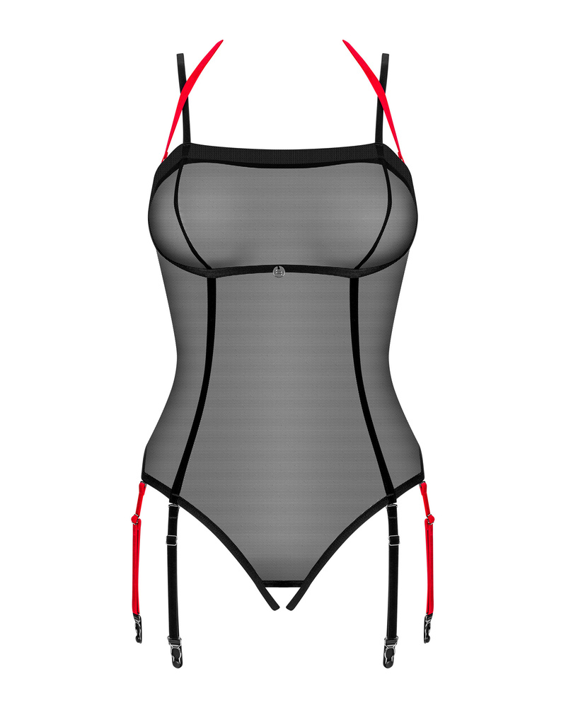 Prześwitujące body z otwartym krokiem