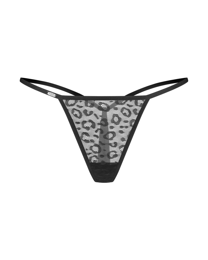 Dwupak czarnych stringów