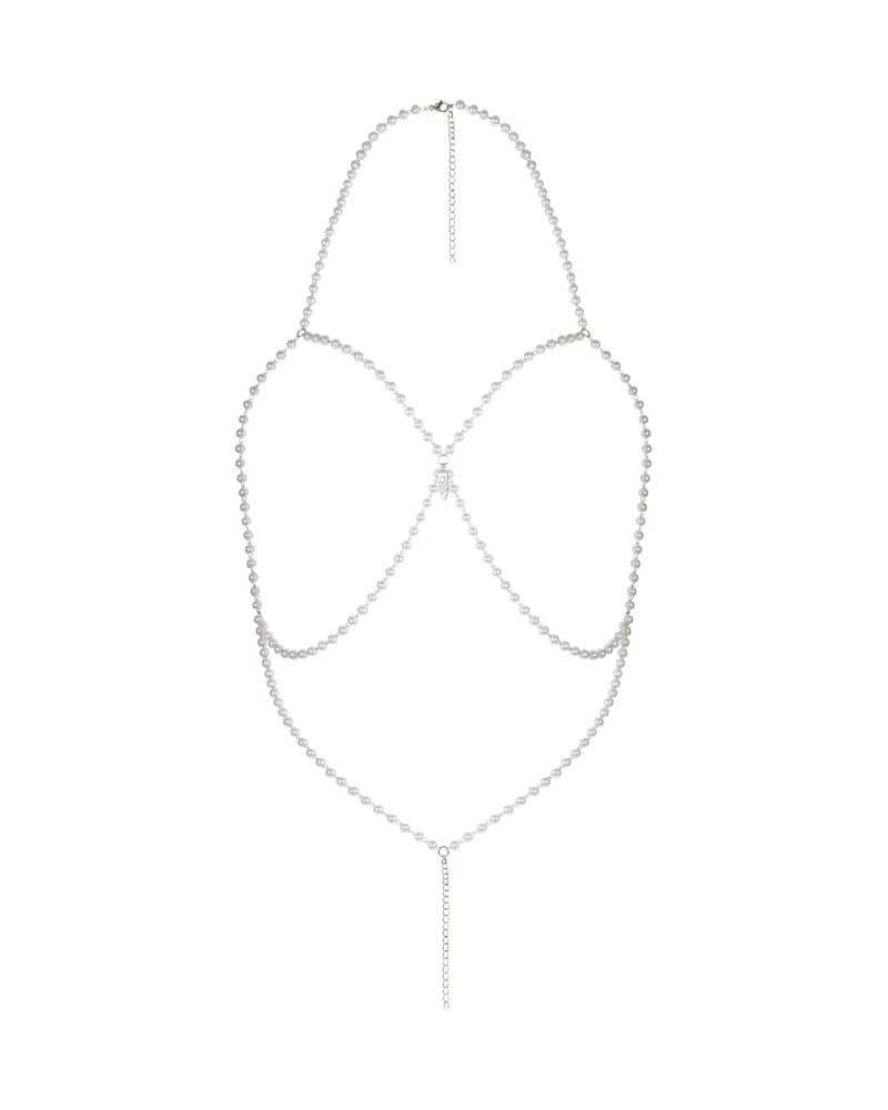 Biżuteryjny, otwarty biustonosz