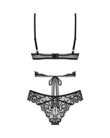 Koronkowy komplet: stanik i stringi