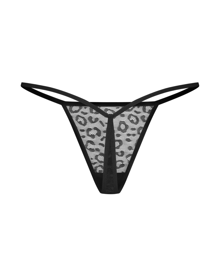 Dwupak czarnych stringów