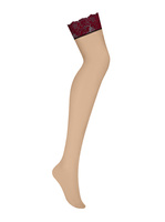 Delikatne, pończochy z koronką