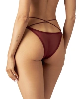 Bordowe figi z ozdobnymi paskami