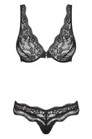 Zmysłowy, czarny komplet