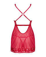 Czerwona babydoll i stringi