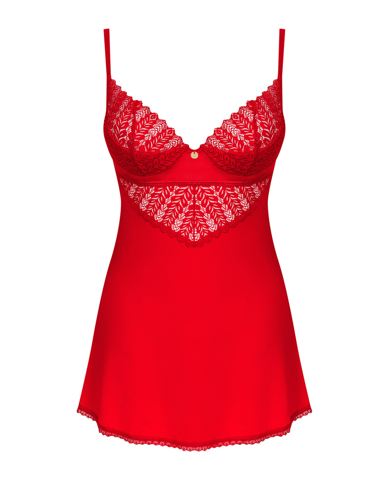 Czerwona koszulka i stringi