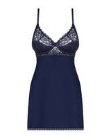 Granatowa babydoll i stringi