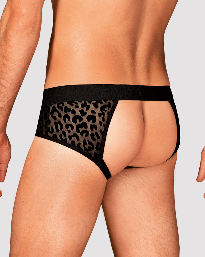 Czarne slipy typu jockstrap