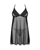 Prześwitująca babydoll i stringi