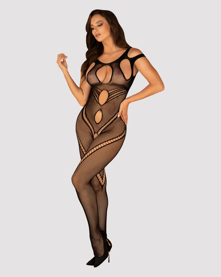 Bodystocking z odważnym wzorem