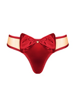 Kuszące, czerwone stringi