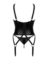 Czarny gorset i stringi