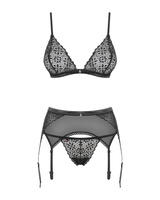 Zmysłowy, czarny komplet