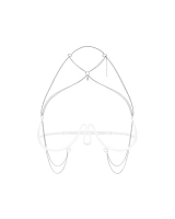 Biżuteryjna uprząż w białym kolorze