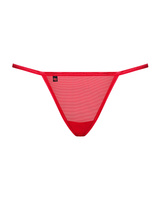 Czerwone stringi z kokardką