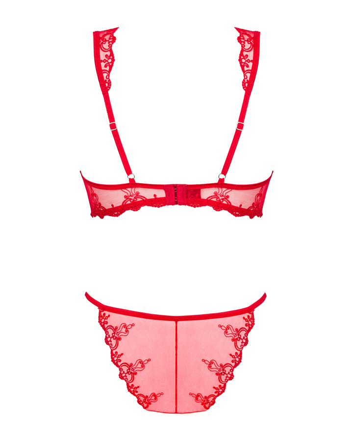 Set di lingerie rosso