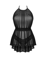 Prześwitująca babydoll i stringi