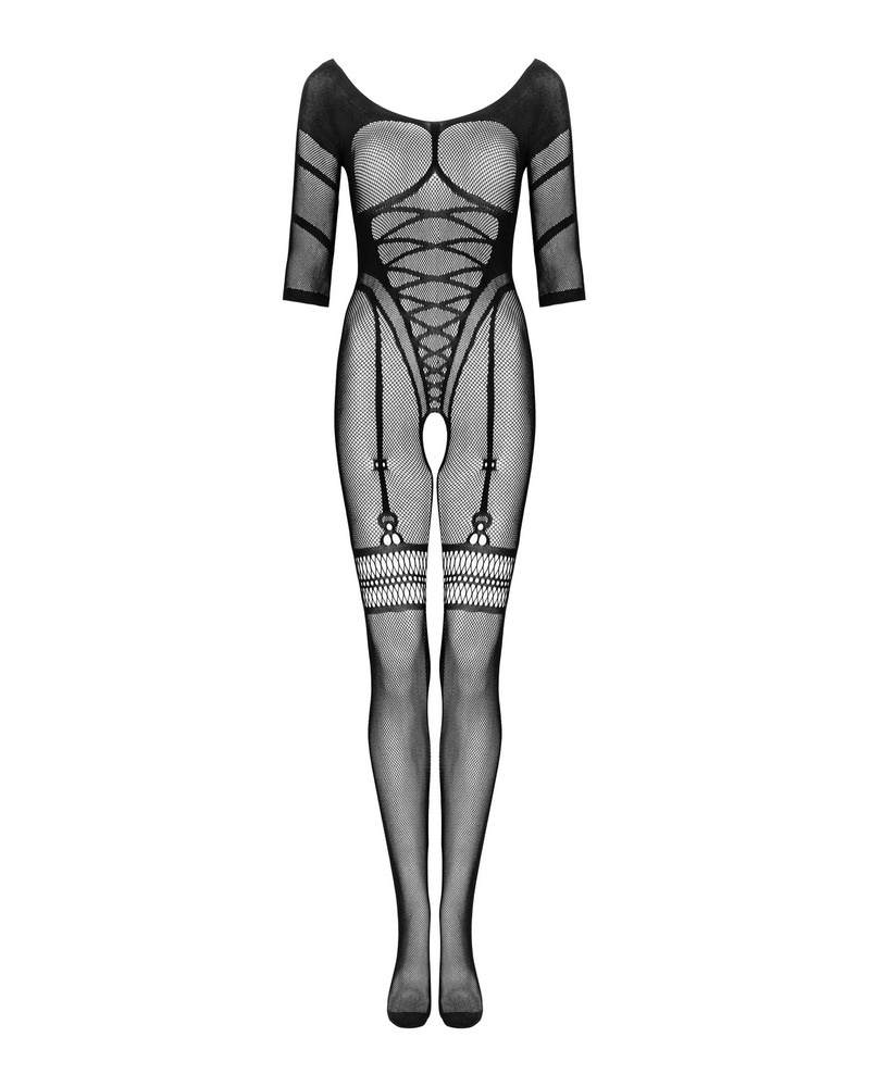 Czarne bodystocking