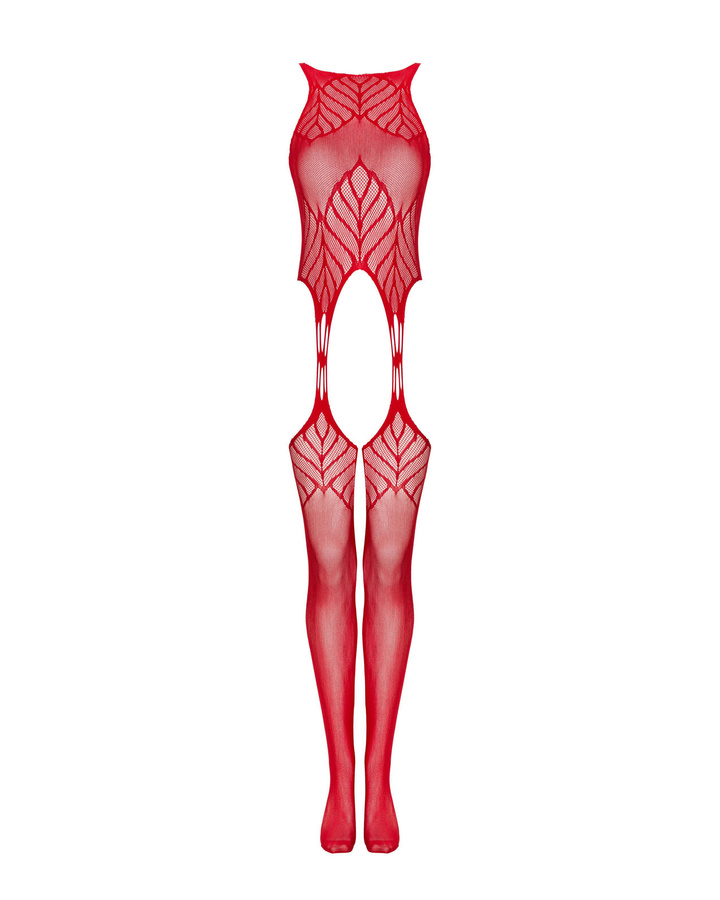 Czerwone bodystocking