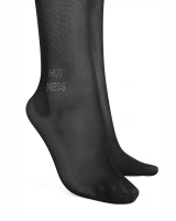 Rajstopy z otwartym krokiem i napisem "HOT MESS"